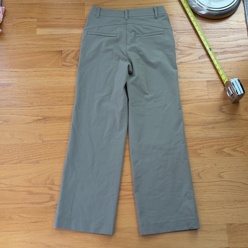 Public Rec Pants Womens 26x28 Sage/Khaki All Day Crop Straight Leg View 5